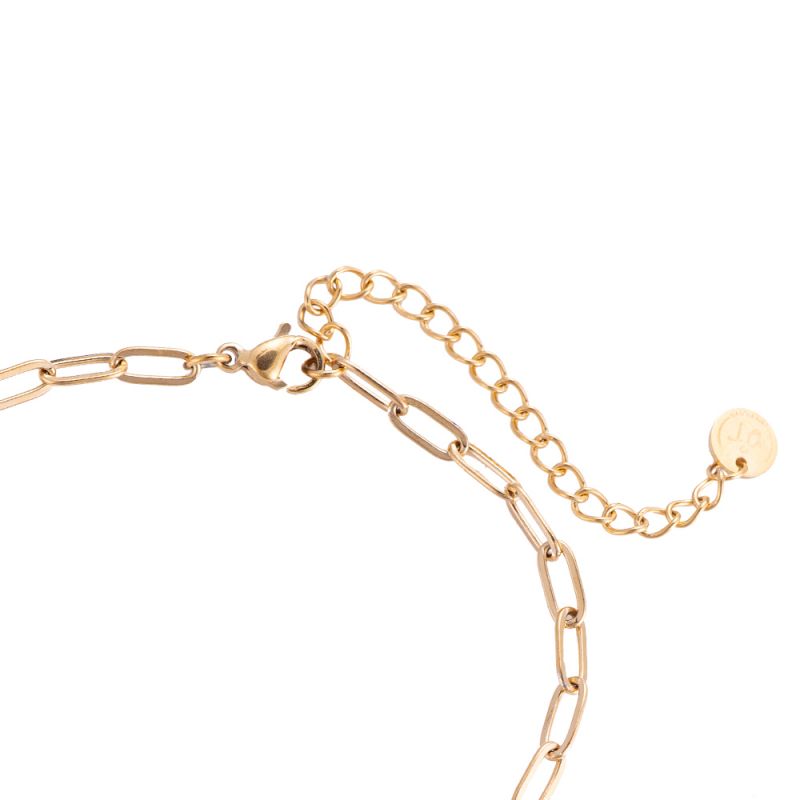 Edelstahlarmband ohne Anhänger in gold, 17 + 5cm.