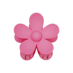 Haarklammer Gänseblümchen pink, 7cm aus Kunststoff