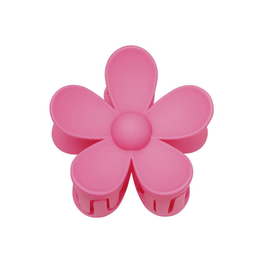 Haarklammer Gänseblümchen pink, 7cm aus Kunststoff